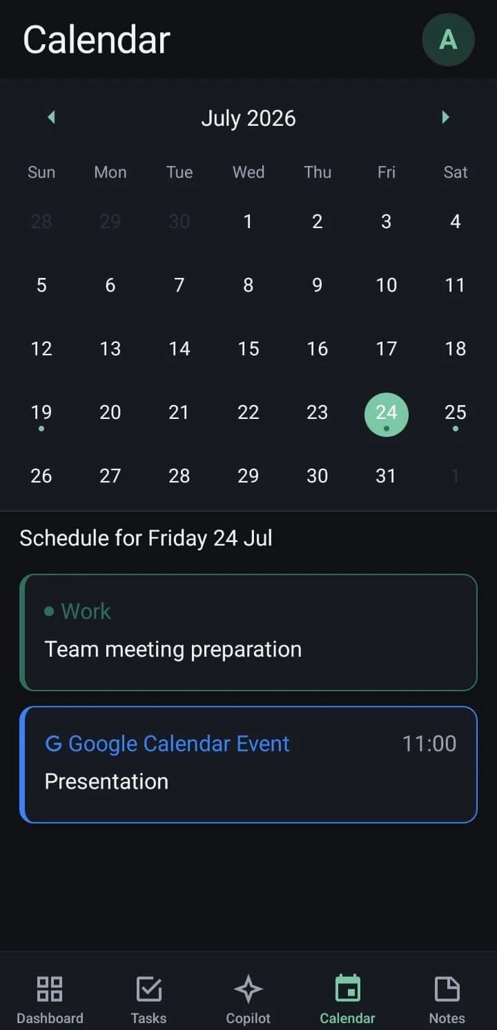 Calendar